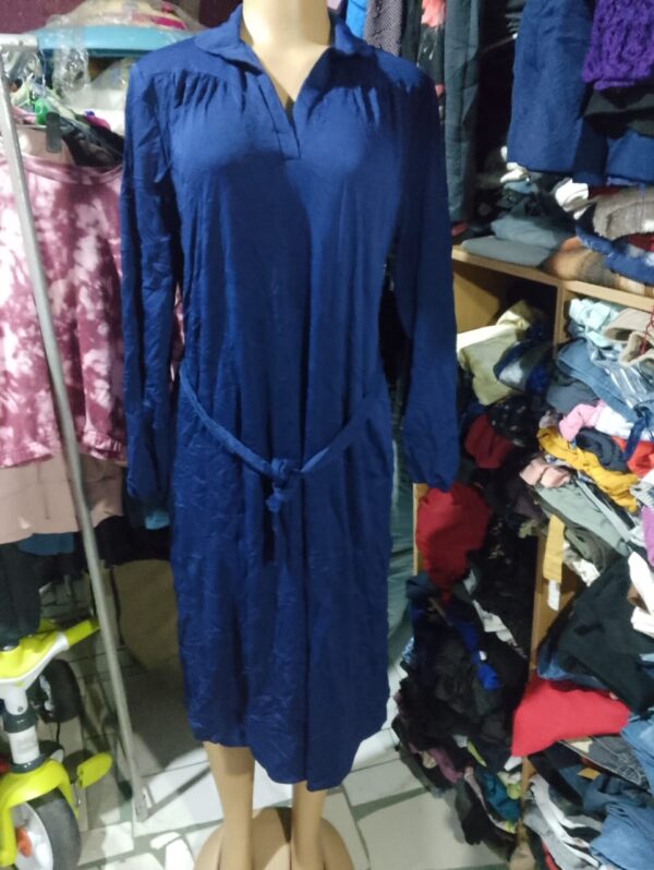 Long Sleeve Blue Dress