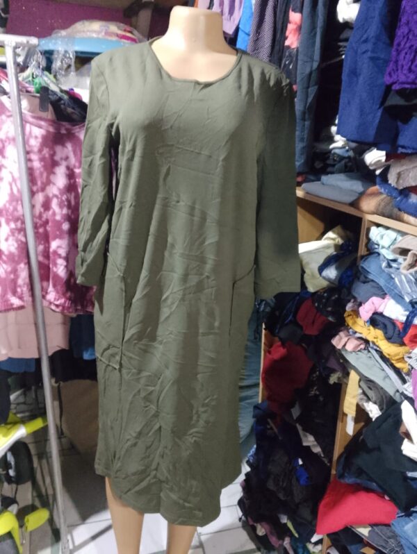 Long Sleeve Light Brown Dress